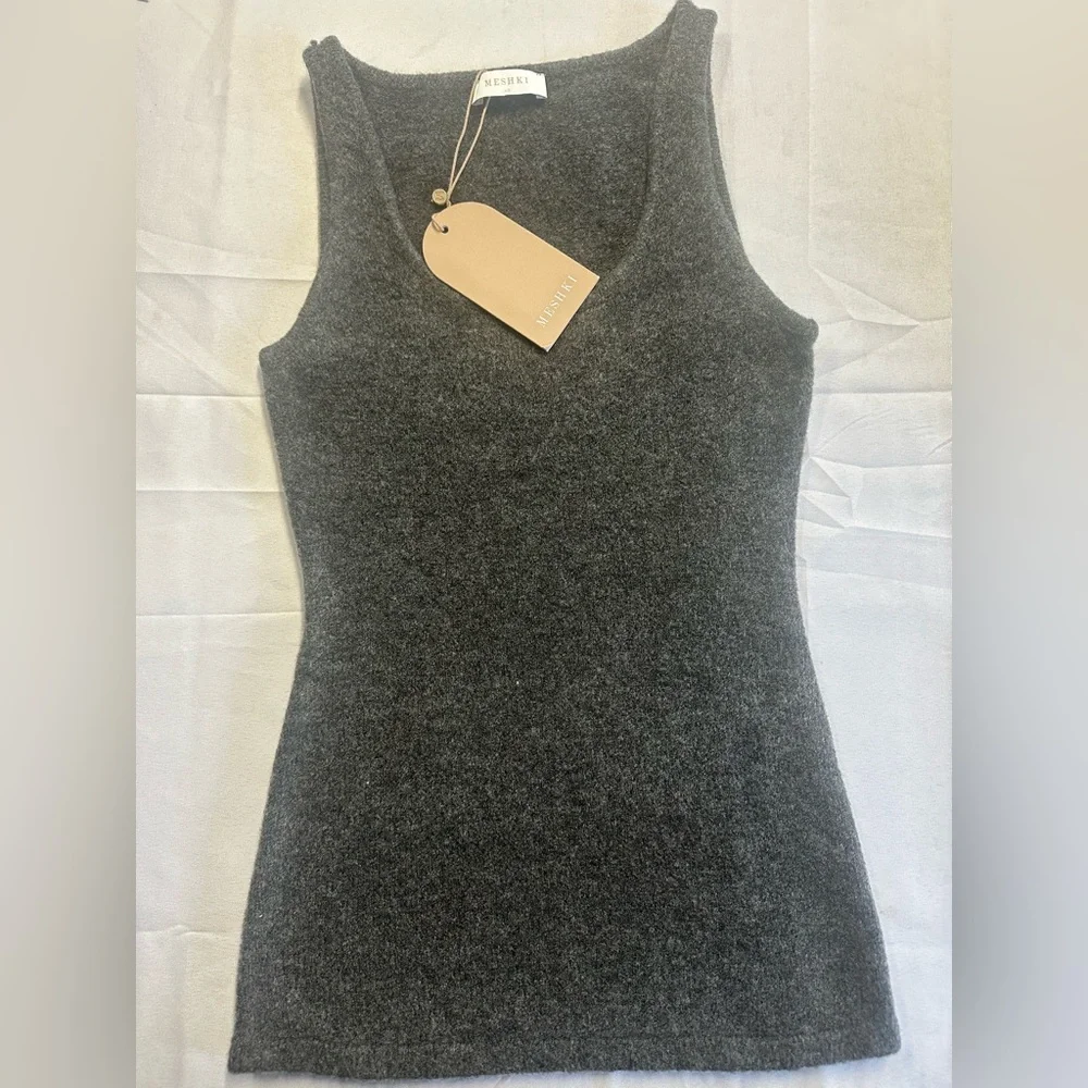Meshki Charcoal Tank Top - Picture 2 of 7